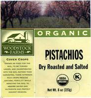 Organic Pistachios Dry Roasted and Salted - 8 oz (227g)