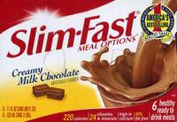 Slim Fast Creamy Milk Chocolate - 6 - 11 fl oz cans (66 fl oz)