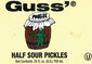 Half Sour Pickles - 25 fl. oz. (U.S.) 750 mL