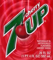 Cherry 7 UP - 20 FL OZ (1 PT 4 FL OZ) 592 mL