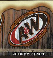 A & W Root Beer - 20 FL OZ (1.25 PT) 591 mL