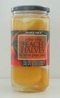 Yellow Cling Peach Halves - NET WT. 25oz (700g), DR WT. 14oz (392g)