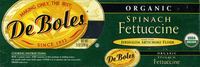 Organic Spinach Fettuccine - 8 OZ (226 g)